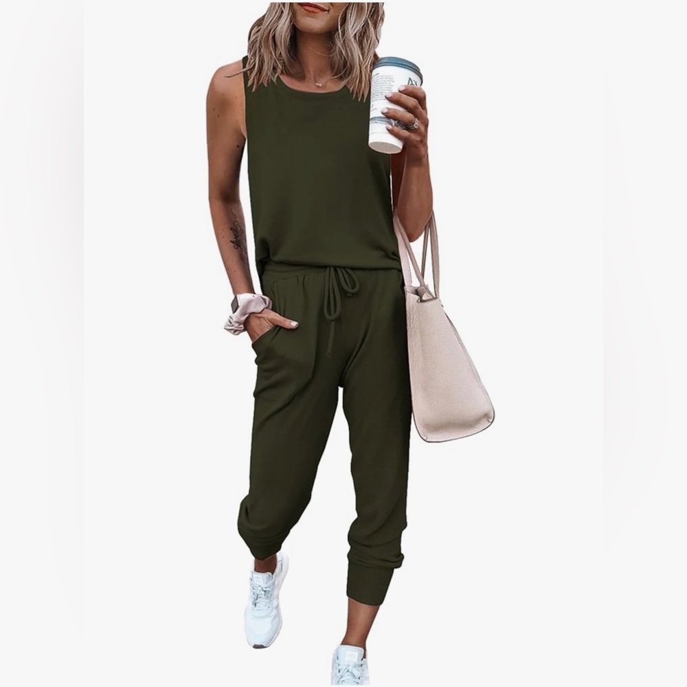 Olive Green Women's 2 piece set/tracksuit